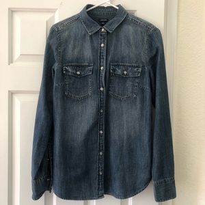 J. Crew denim shirt women size 6